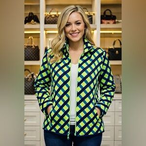 Reebok Women’s Lightweight Zip-Up Jacket | Geometric Print